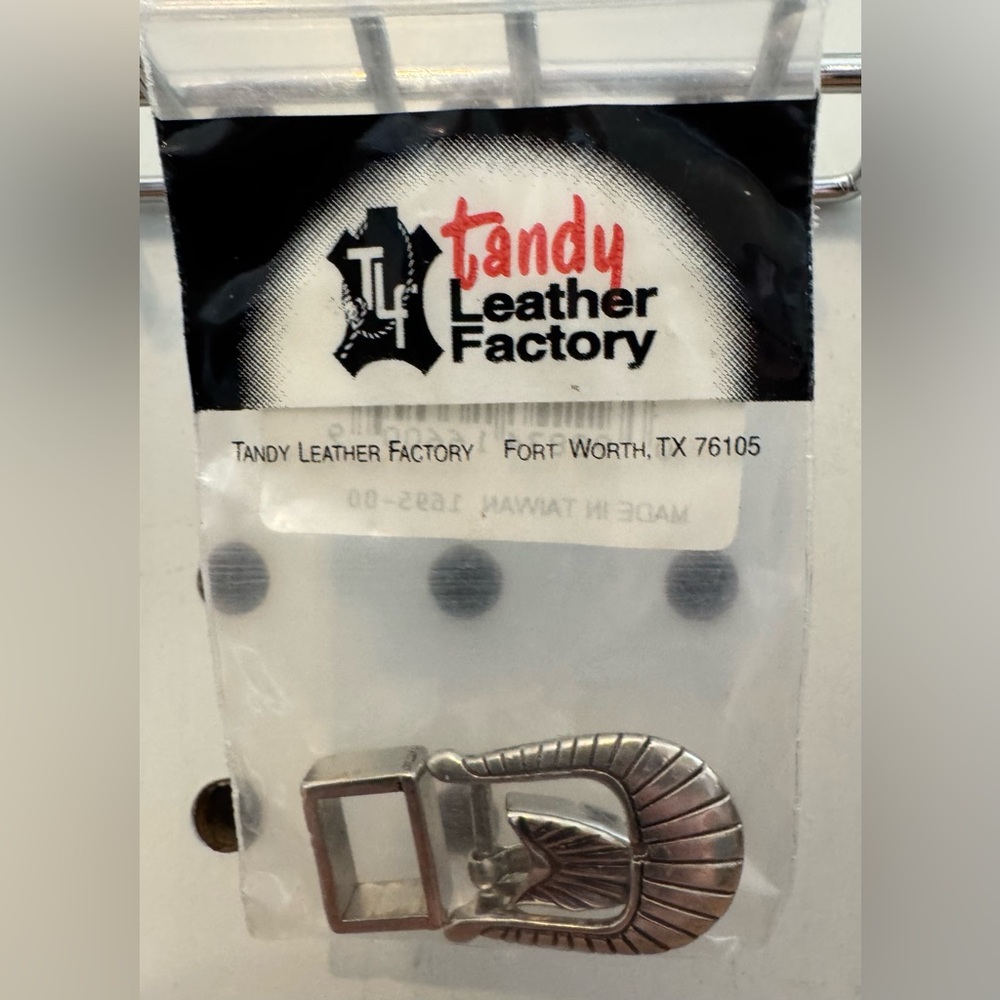 Tandy Leather Factory Southwest Hatband Buckle Set.